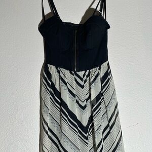 Stylish Black and White Dress